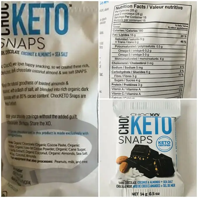 choc keto snaps
