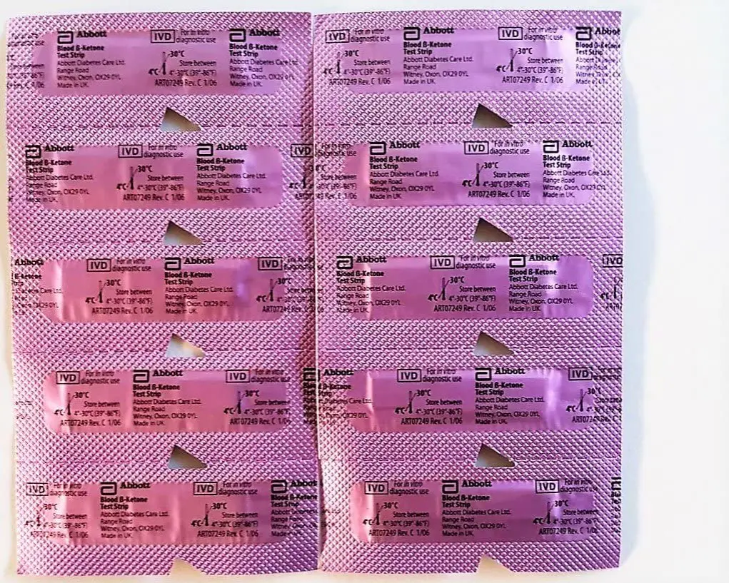 blood ketone testing strips