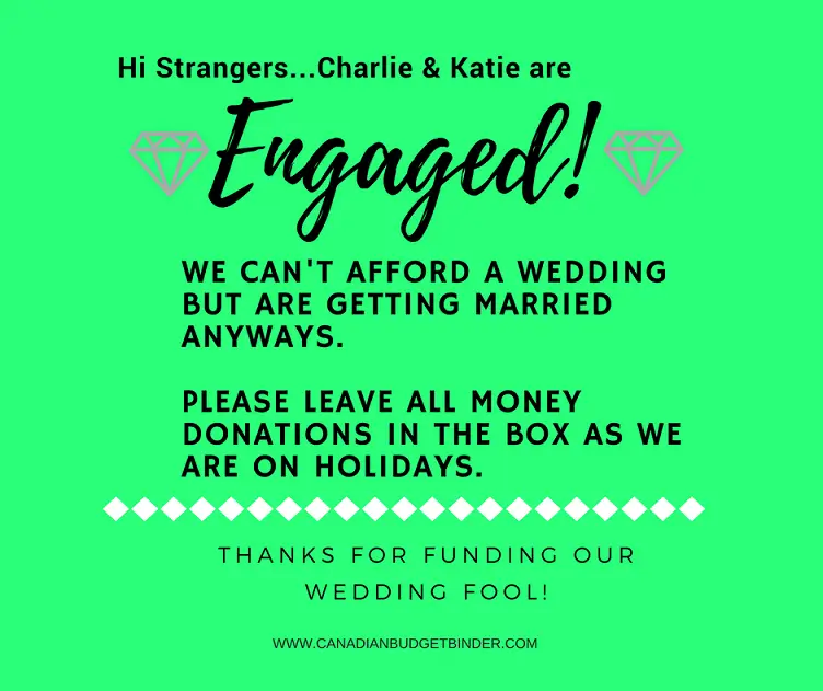 wedding donations quote