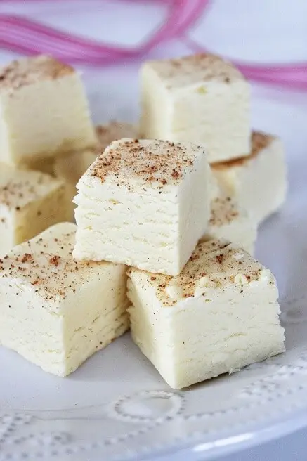 eggnog fudge