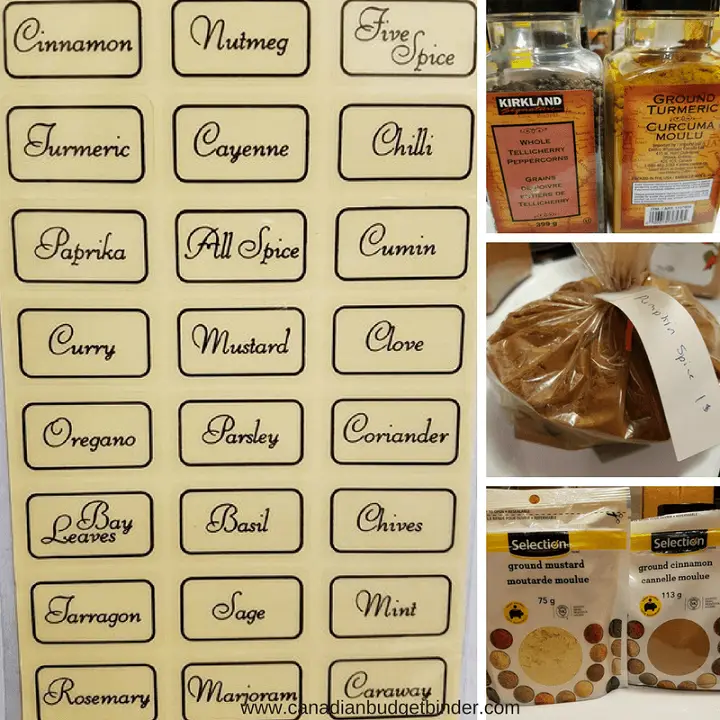 common spices Canada