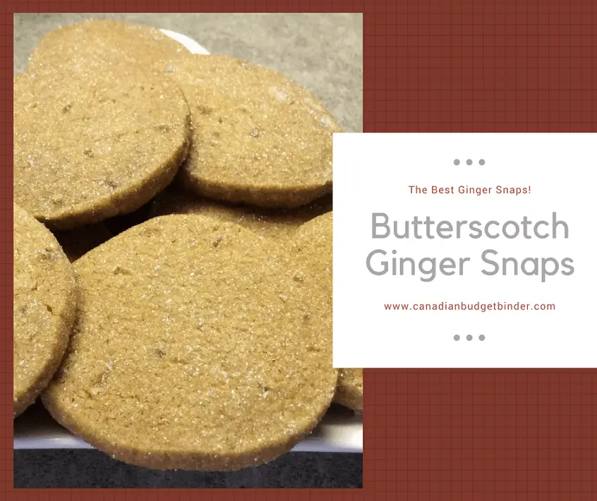 Chewy with a Snap Butterscotch ginger snaps cookies fb
