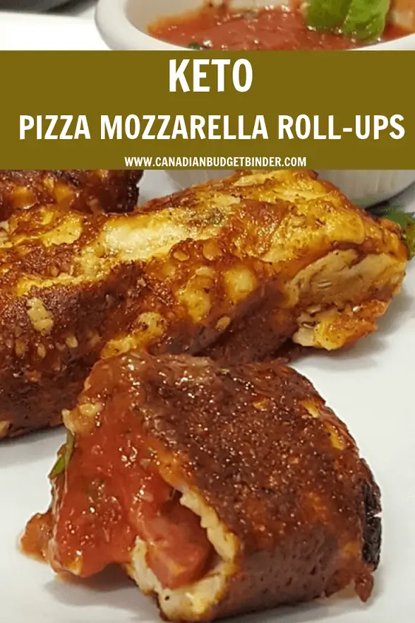 KETO PIZZA MOZZARELLA ROLL-UPS