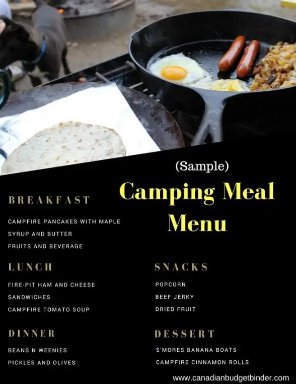 Camping Meals Menu- sample-1