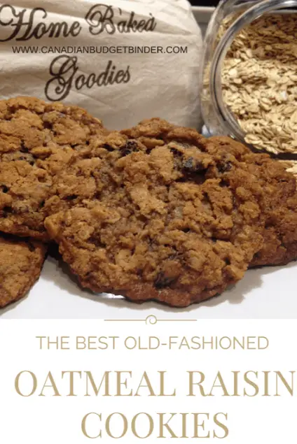 The best old-fashioned oatmeal raisin cookies