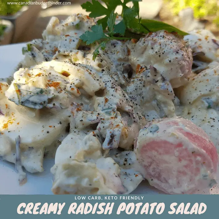 creamy radish potato salad country-style keto