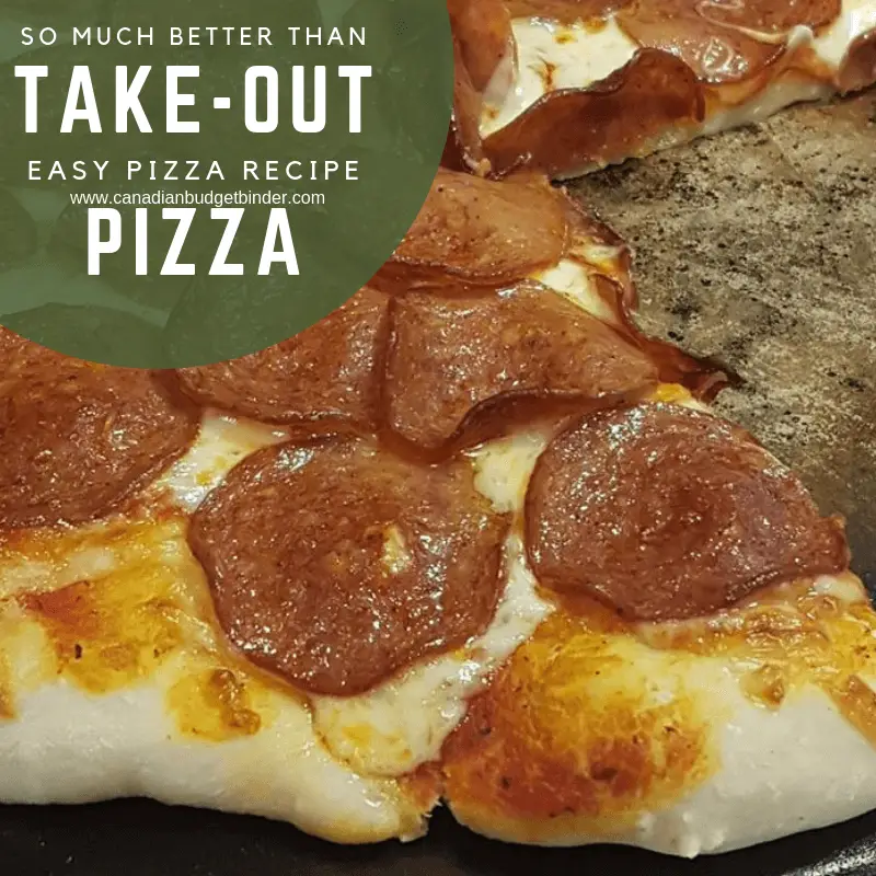 So much better than take-out pizza Mr. CBB's easy pizza recipe
