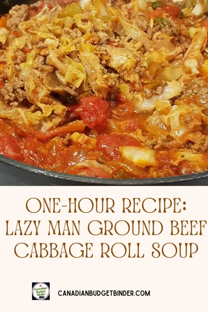 Lazy Man cabbage roll soup keto friendly