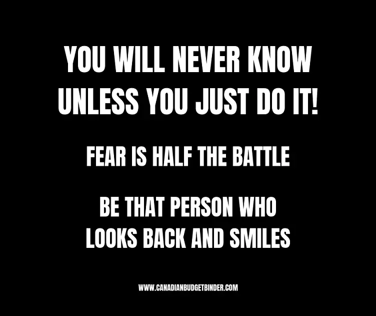 YOU WILL NEVER KNOW UNLESS YOU JUST DO IT! motivational quote