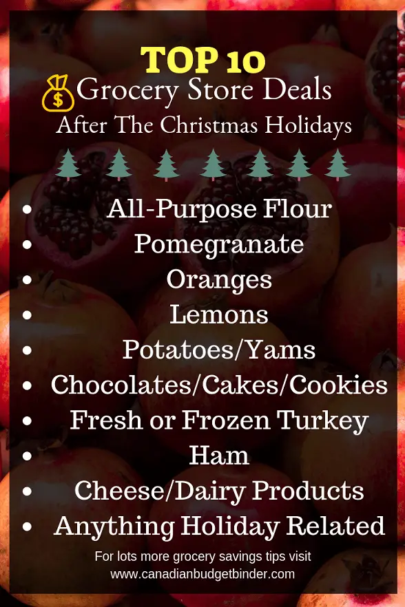 Top 10 Grocery Store Deals after the Christmas Holidays Pinterest