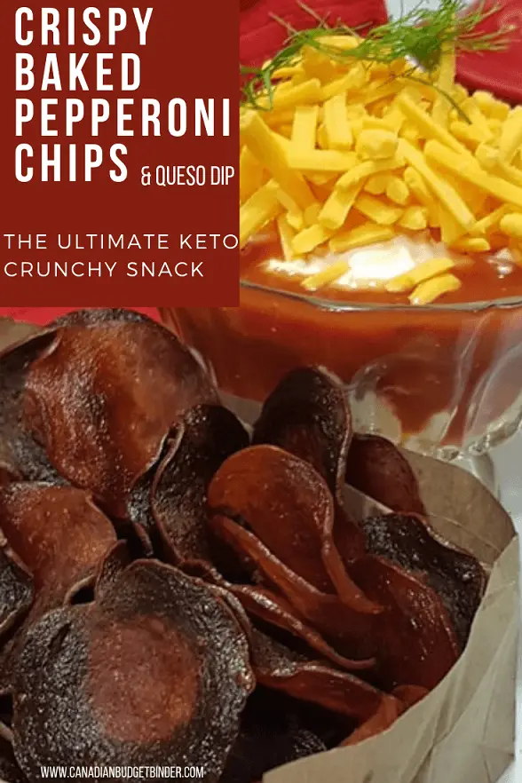 the ultimate baked pepperoni chips keto
