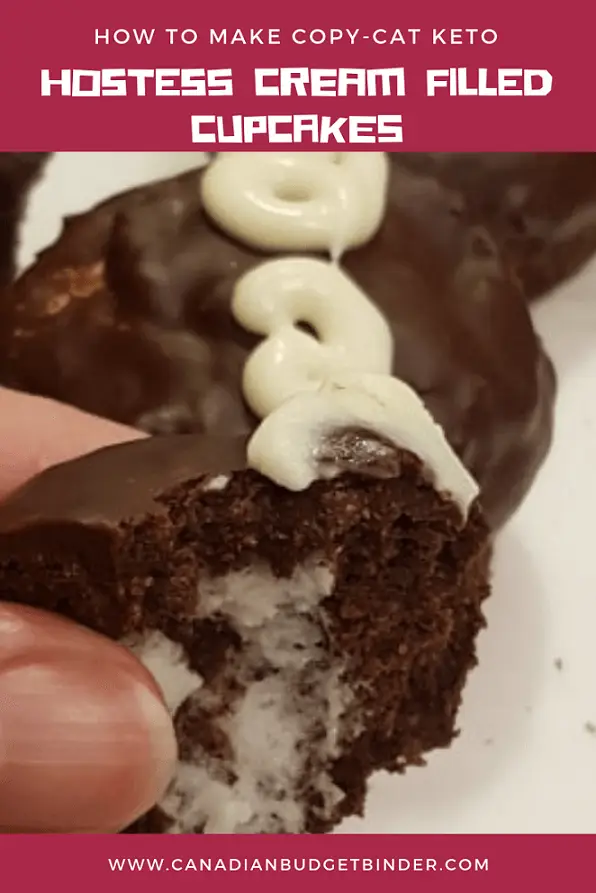 HOW TO MAKE COPY CAT KETO HOSTESS CREAM FILLED CUPCAKES 3