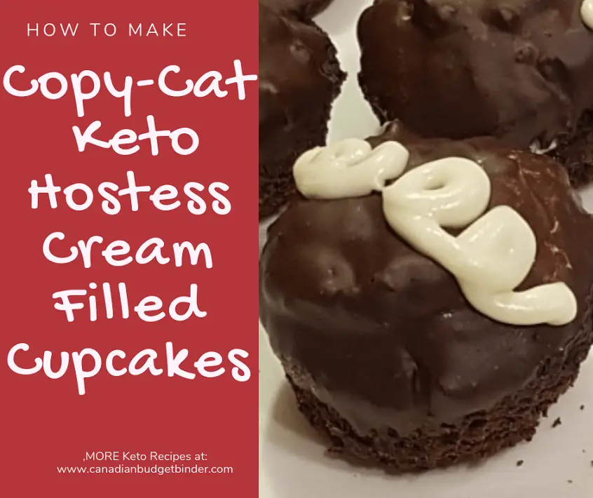 HOW TO MAKE COPY CAT KETO HOSTESS CREAM FILLED CUPCAKES 4