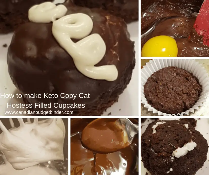 HOW TO MAKE COPY CAT KETO HOSTESS CREAM FILLED CUPCAKES 7