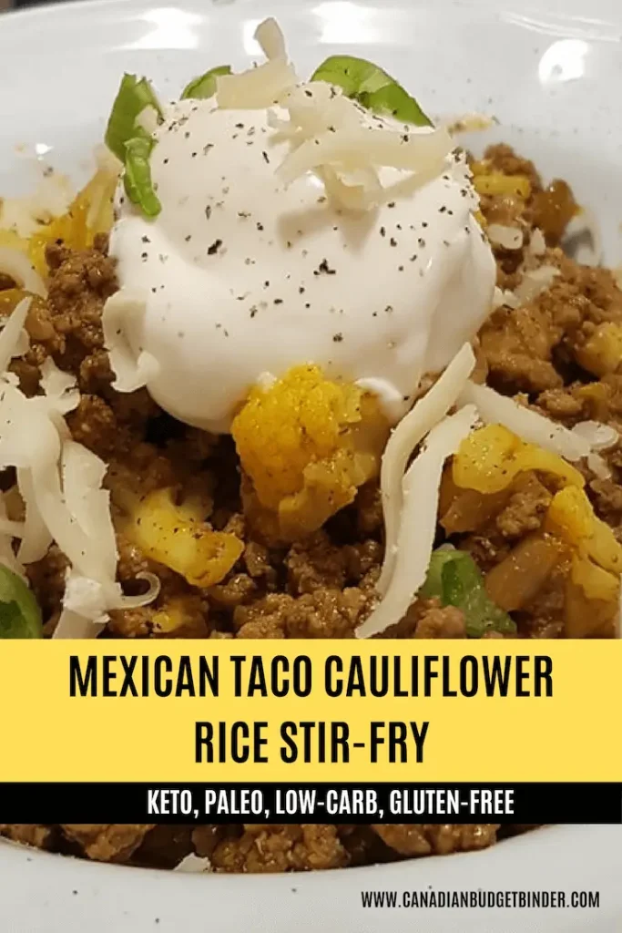 Mexican Taco Cauliflower Rice Stir-Fry
