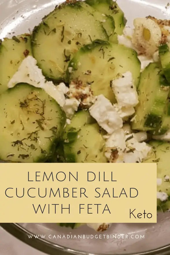 lemon dill cucumber salad with feta