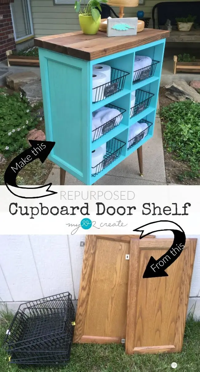 repurposed-cabinet-door-shelf
