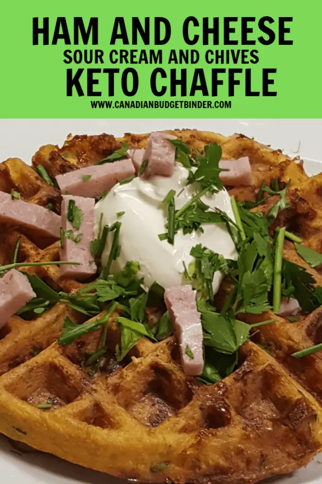 HAM-AND-CHEESE-KETO-CHAFFLE-WITH-CHIVES-AND-SOURCREAM