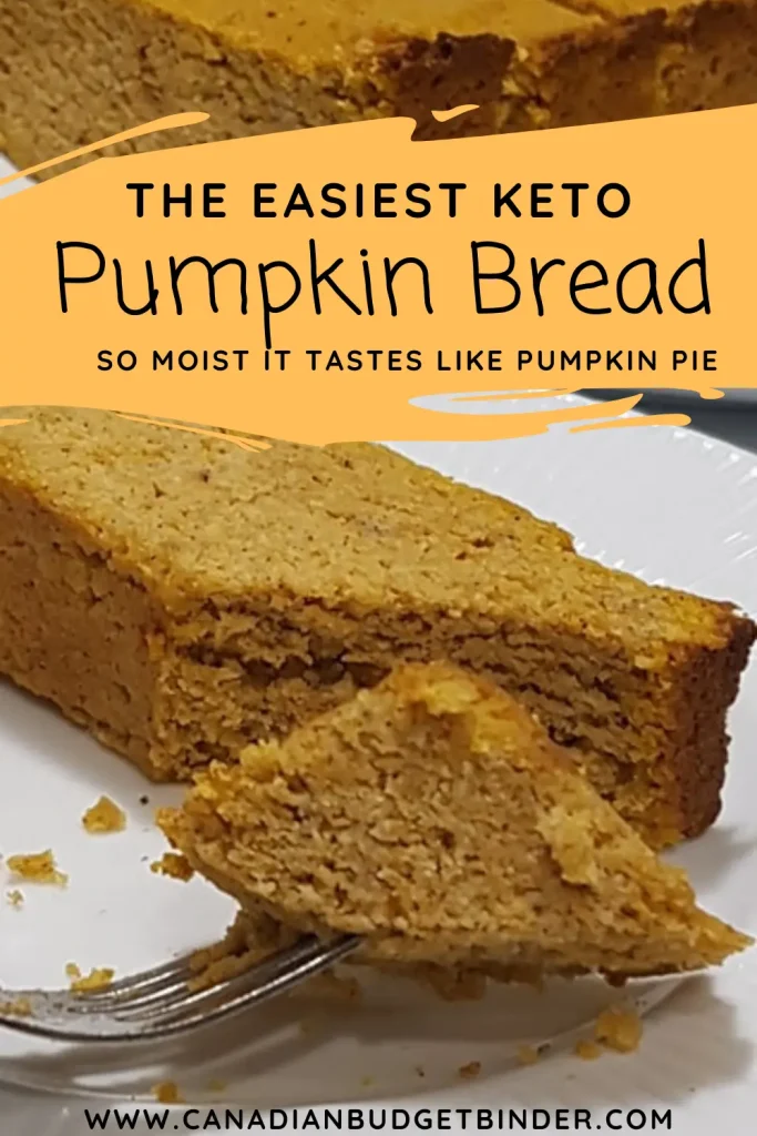 A sugar-free, gluten-free Keto pumpkin bread is so moist and tastes like a slice of pumpkin pie.