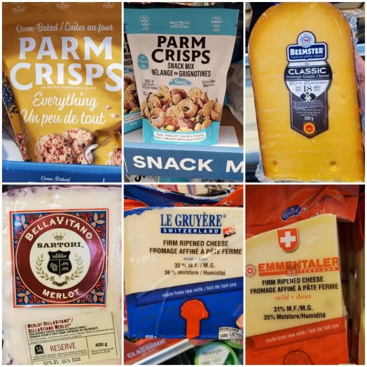 Costco Canada Keto Cheeses and cheese snacks