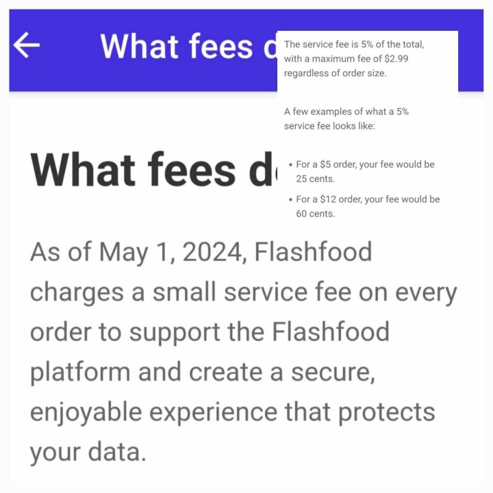 Flashfood App Service Fee 2024