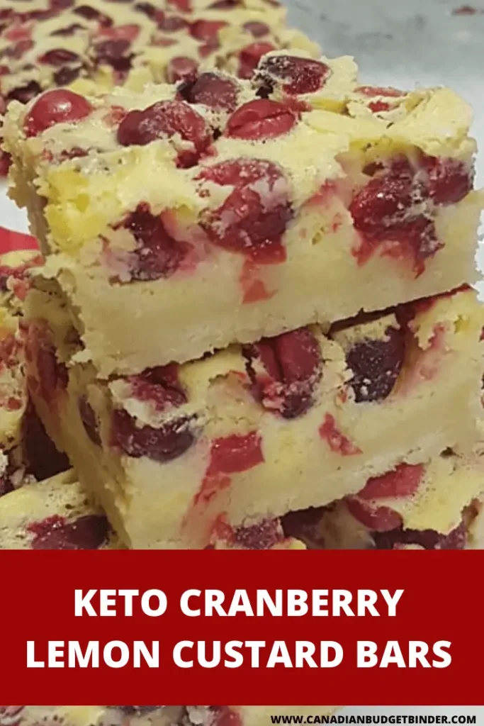 KETO CRANBERRY LEMON CUSTARD BARS-7 Keto Cranberry Lemon Custard bars