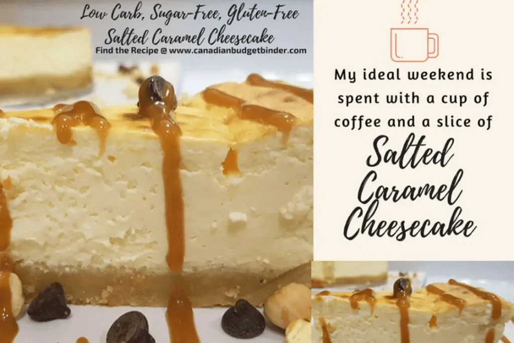 keto sugar-free salted caramel cheesecake
