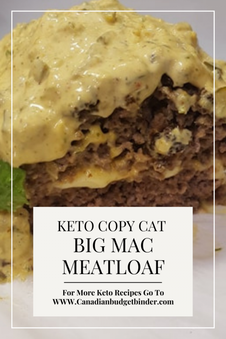 This is a Copy Cat Big Mac Meatloaf that is keto-friendly. 