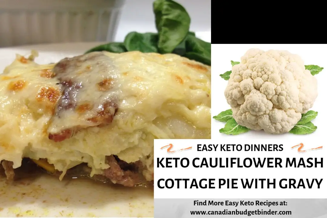 Classic Cottage Pie made with Cauliflower Mash (Ket0)