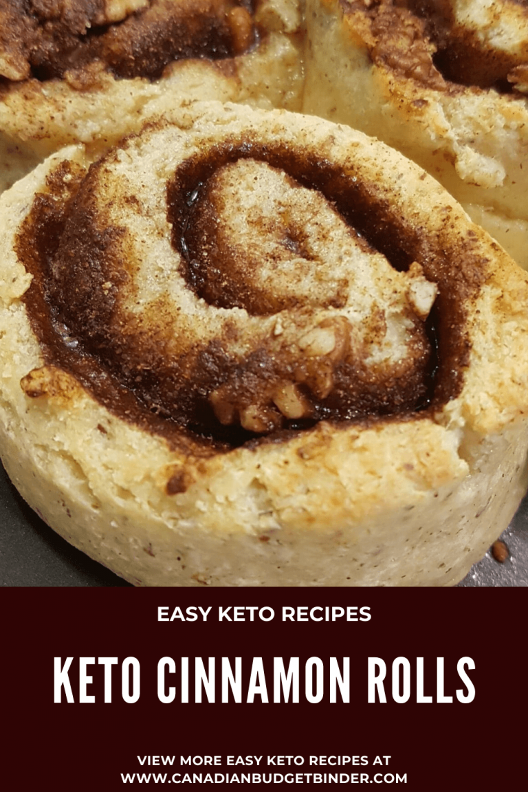 Frosted Keto Cinnamon Rolls - Canadian Budget Binder