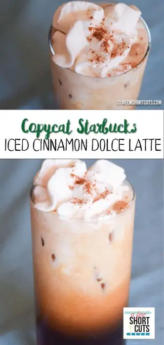 Copycat Starbucks Cinnamon Dolce Latte recipe