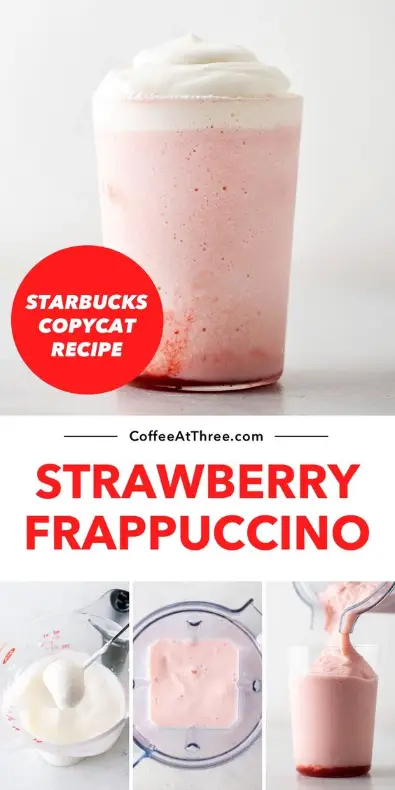 Copycat Starbucks Strawberry Frappuccino