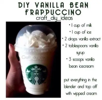 Vanilla Bean Frappuccino Like Starbucks Copycat Drinks