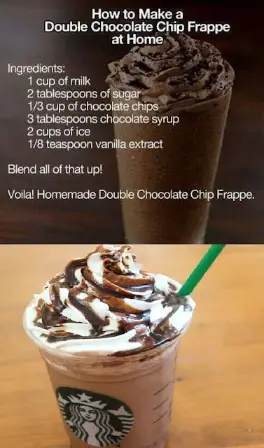 DIY Starbucks Double Chocolate Chip Frappe Recipe