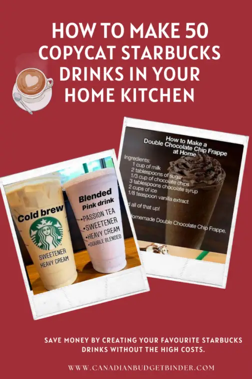 How To Make Copycat Starbucks Drinks At Home
