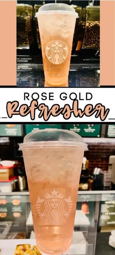 Rose Gold Refresher From Starbucks