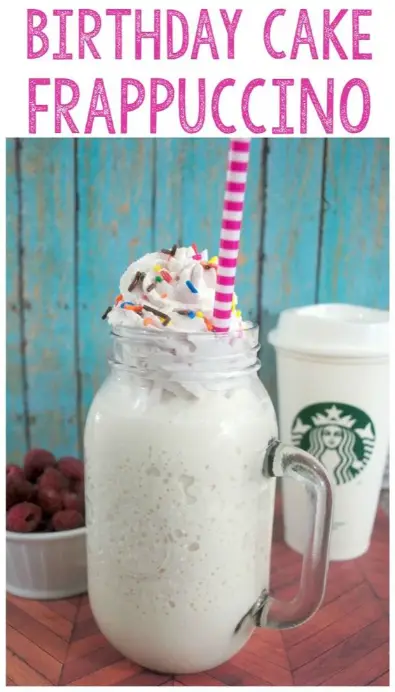 Birthday Cake Frappuccino
Copycat Starbucks Birthday Cake Frappuccino