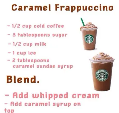 Caramel Frappucino Starbucks Copycat