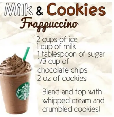 Starbucks Milk and Cookies Frappuccino Copycat drink