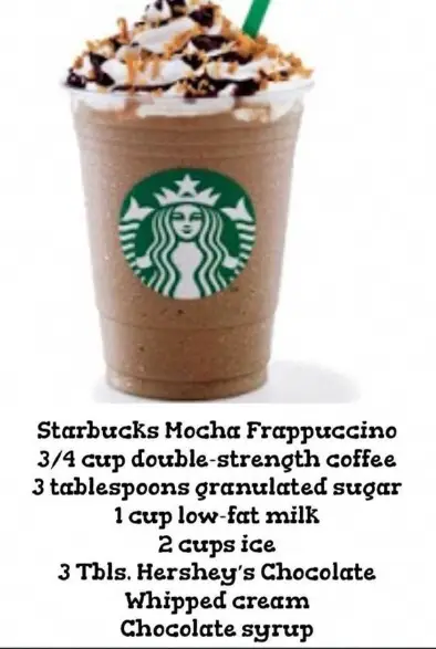 Starbucks Mocha Frappuccino Copycat Drinks
