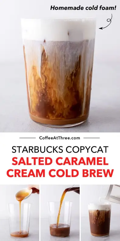 Strabucks CopyCat Salted Caramel Cream Cold Brew
