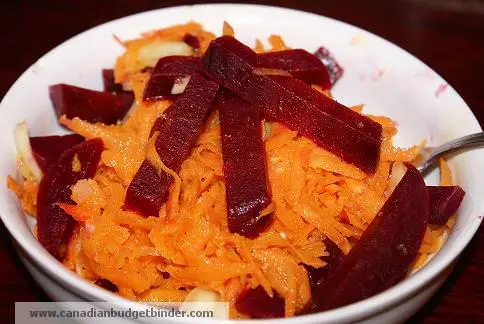 Carrot beet salad