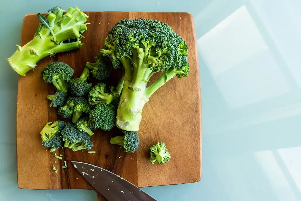 chopped-broccoli-on-a-cutting-board