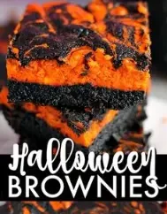 Halloween Orange Brownies