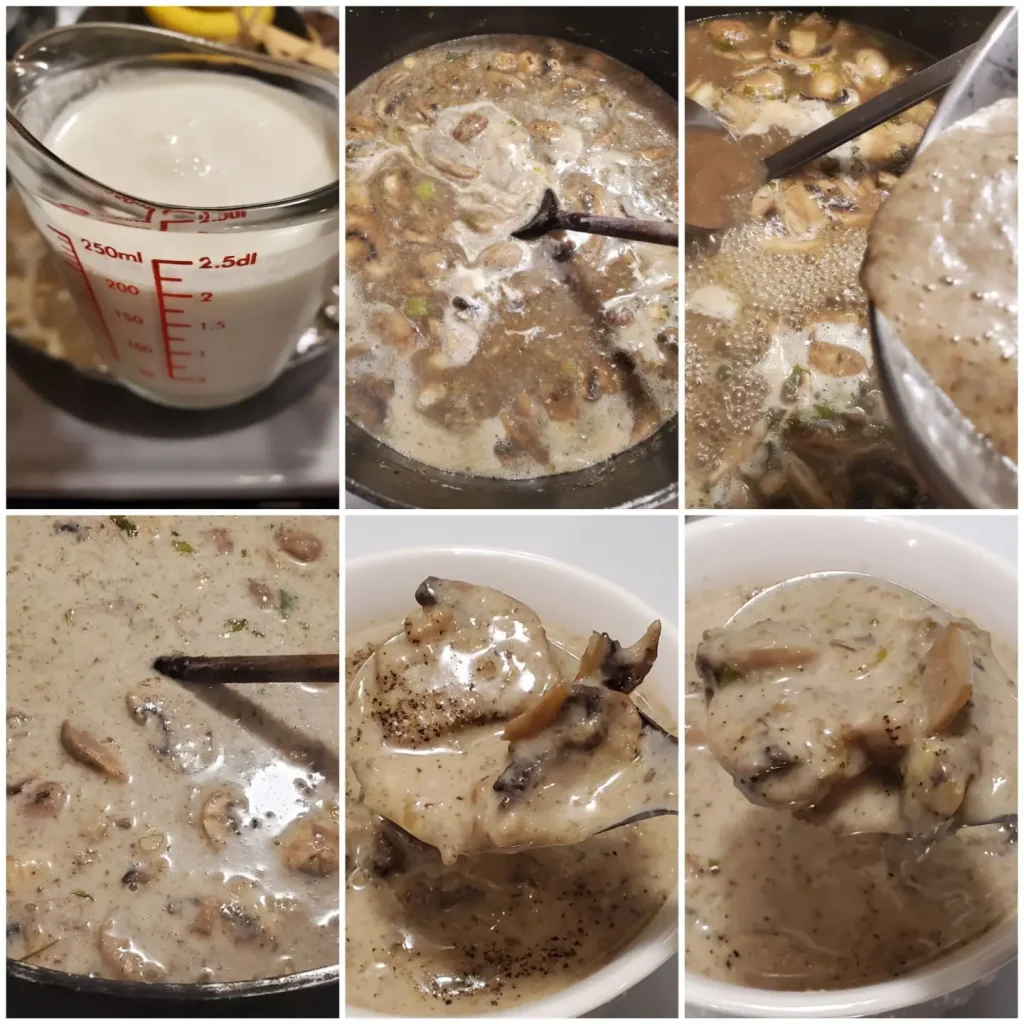 Mushroom soup instructions
