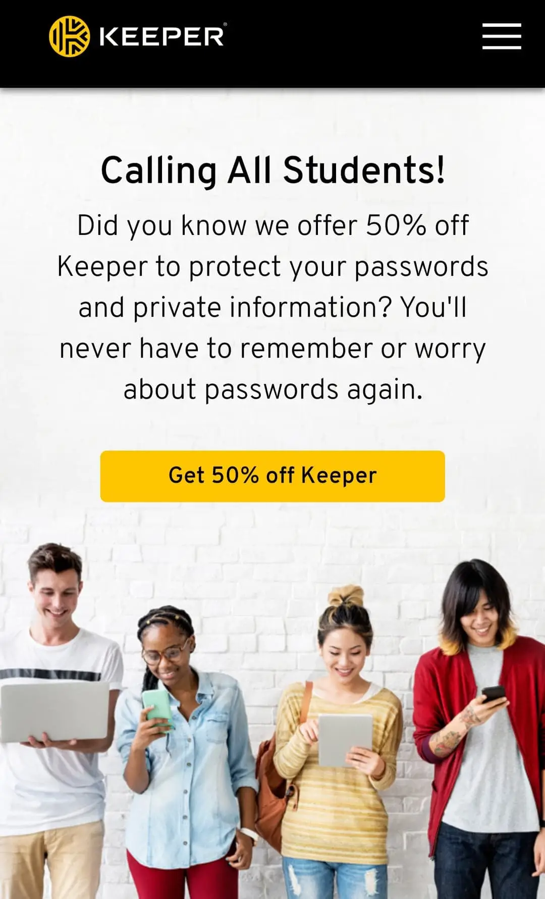 Keeper-App-Student-Discount