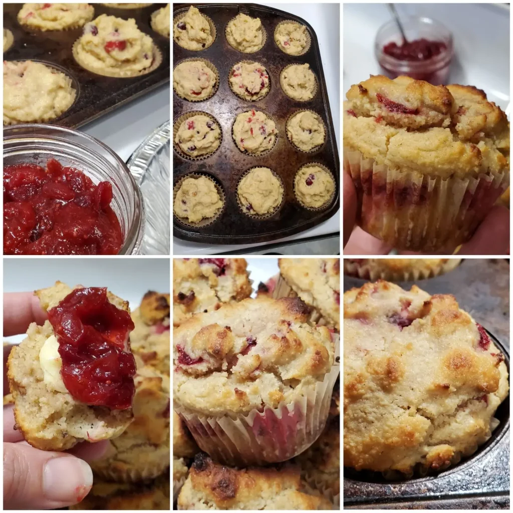 Keto cranberry muffins