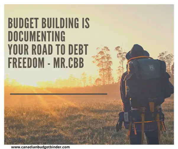 Budget-Building-Is-Documenting-Your-Road-To-Debt-Freedom-Quote