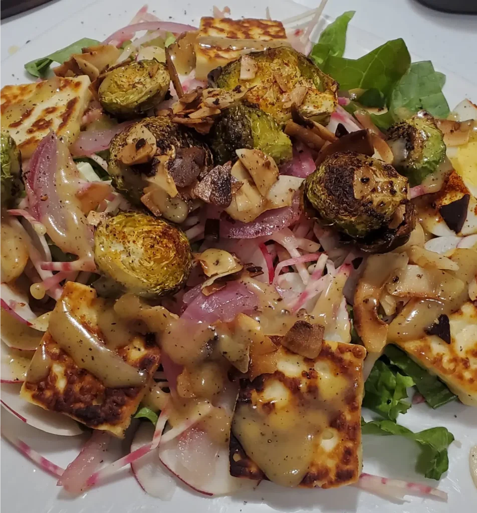Good food hallloumi salad