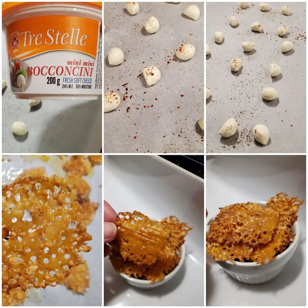 making-keto-cripsy-bocconcini-crisps-for-Christmas